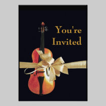 Violin invitations