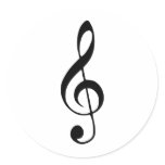 violin key music stickers