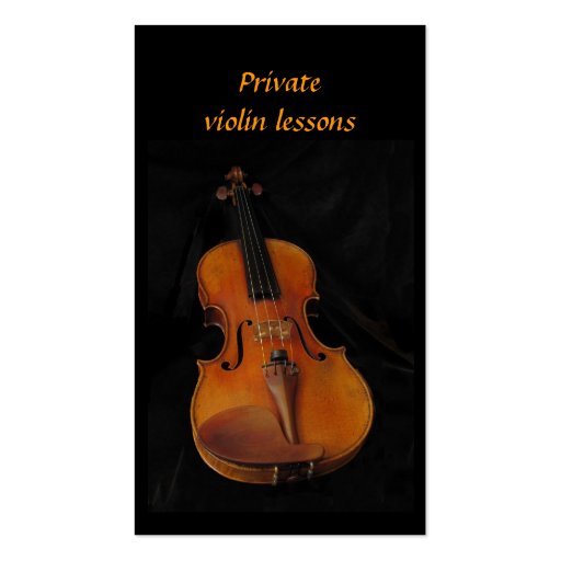 Violin Lessons Business Cards (front side)