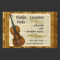 Violin Lessons, Wood Effect, Music and Instrument yard signs