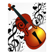 Violin,Lover at Heart_ Letterhead Design