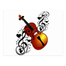 Violin,Lover at Heart_ Postcard
