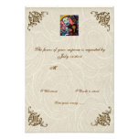 Violin Man Day of the Dead Wedding RSVP Announcements