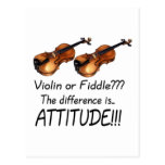 Violin or Fiddle??? Postcard