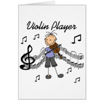 Violin Player Card