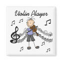 Violin Player Magnet