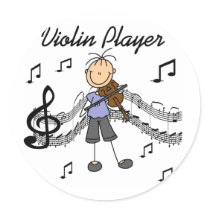 Violin Player Stickers Sticker
