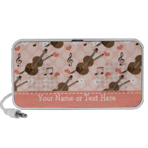 Violin Portable Doodle Speakers Personalized