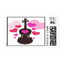 Violin Postage Stamp