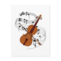 Violin postcards