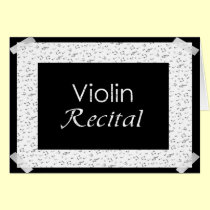 Violin Recital cards by dndartstudio Violin Recital cards