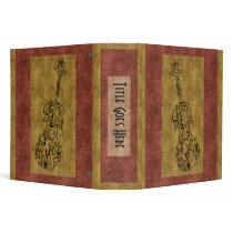 Violin Scrawl Binder