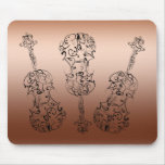 Violin Scrawl Mouse Pad