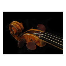 Violin Scroll ATC Business Cards