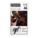 Violin Scroll Logo Postage postage