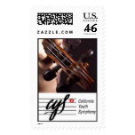 Violin Scroll Logo Postage
