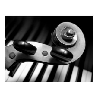 Violin Scroll over Piano Keys print