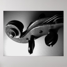 Violin Scroll Posters