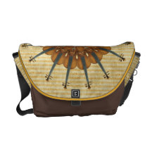 Violin Sunflower Courier Bags