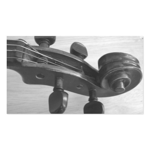 Violin teacher business card design for lessons (front side)
