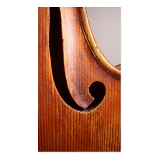 Violin / Viola Business Card (back side)