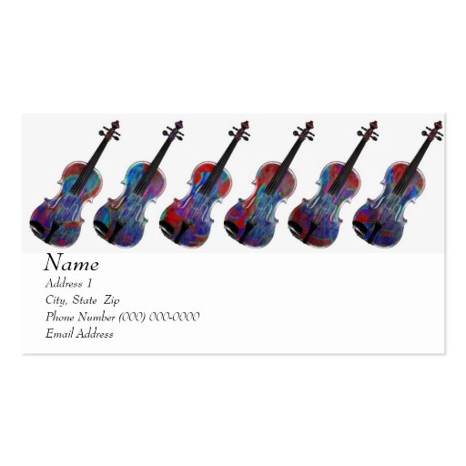 Violin Viola Business Card for The Violin Site