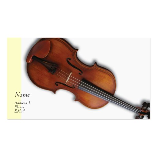 Violin Viola Profile / Business Card (front side)