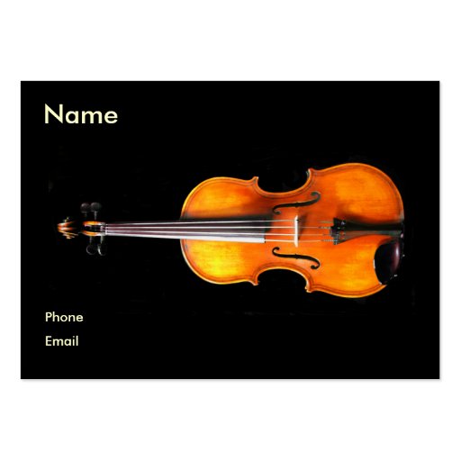 Violin/viola Profile Card by Leslie Harlow Business Card (front side)