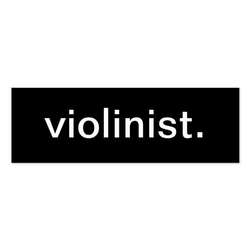 Violinist Business Card