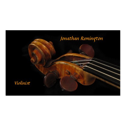 Violinist Business Card Templates (front side)
