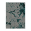 Violinist postcard