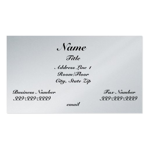 Violinistic Business Card Template (back side)