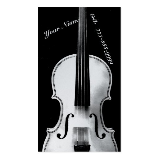 Violinistic Business Card Template (front side)
