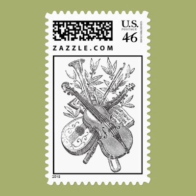 Violins Postage Stamp Zazzle_stamp Violins Postage Stamp Zazzle_stamp