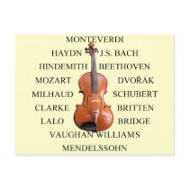 Violist Composers postcards