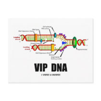 VIP DNA (DNA Replication Humor) postcards