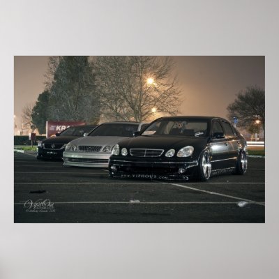 VIP Lexus GS x 3 Print by alezada. VIP group shot at the Autosport Gathering