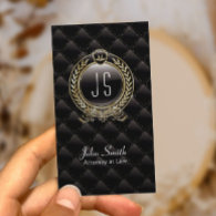 VIP Luxury Lawyer Dark business card