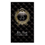 VIP Luxury Lawyer Dark business card