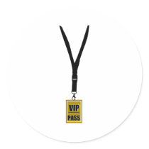 VIP ROUND STICKERS