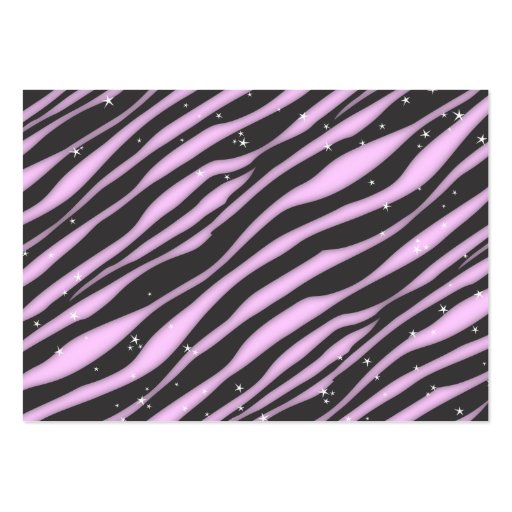 VIP Ticket Zebra Glam Purple Table Seating Cards Business Card Template (back side)