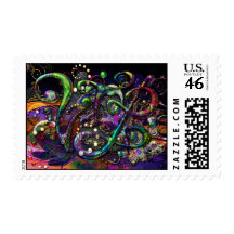 VIP Vanishing Pearl and Metallic Design Postage
