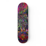 VIP Vanishing Pearl Digital Quilt &amp; Circular  Art Skateboard Deck
