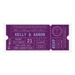 VIP Vintage Ticket Wedding Invitation