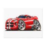 Viper GTS Red/Wht Postcard