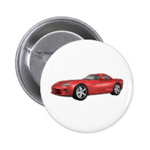 Viper Hard-Top Muscle Car: Red Finish Pin