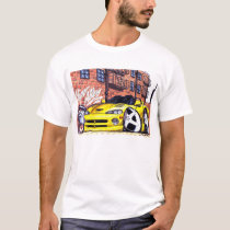 ViperAlley Yellow Roadster/Front Only t-shirts