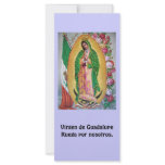 Virgen de Guadalupe Spanish Prayer Card rack cards