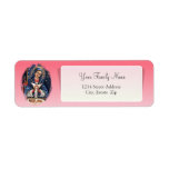 Virgen de la Altagracia Pink Return Address Labels