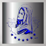 Virgen María bendecido - madre de dios Posters